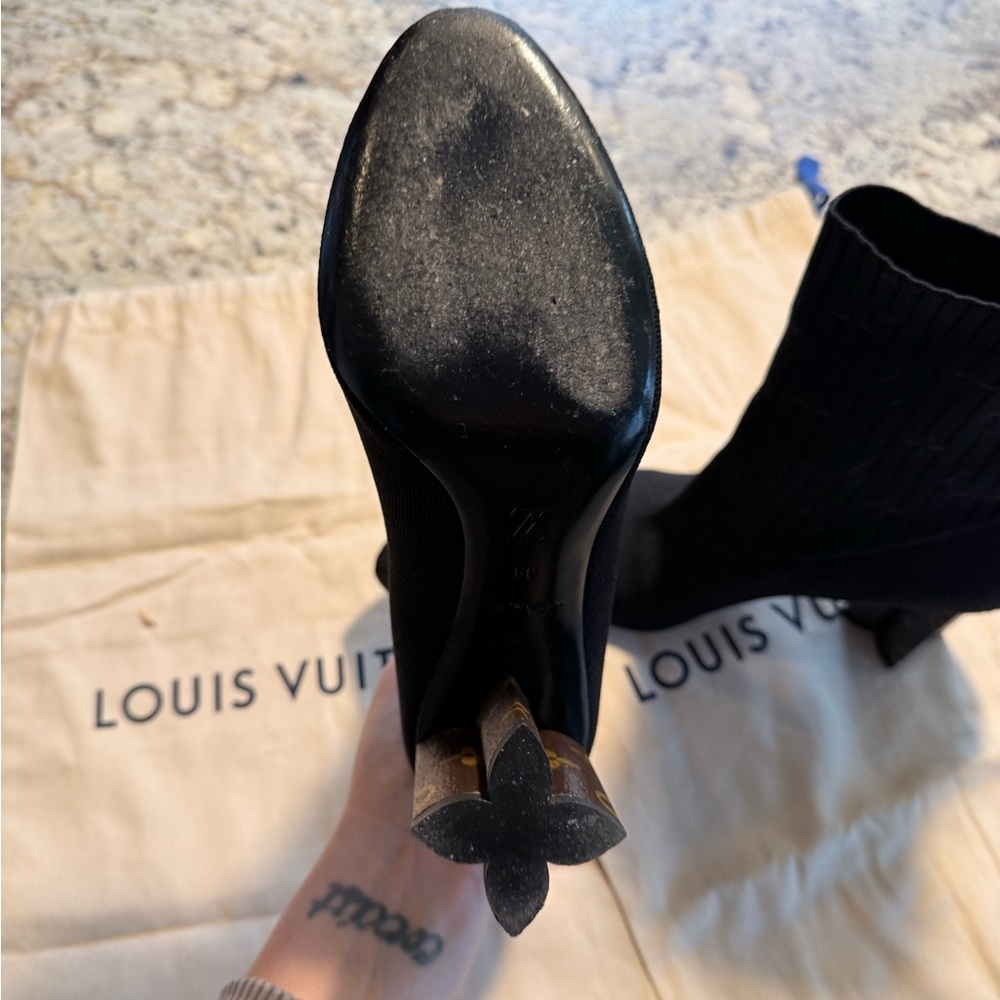 Louis Vuitton Black Heeled Boots - Picture 7 of 12